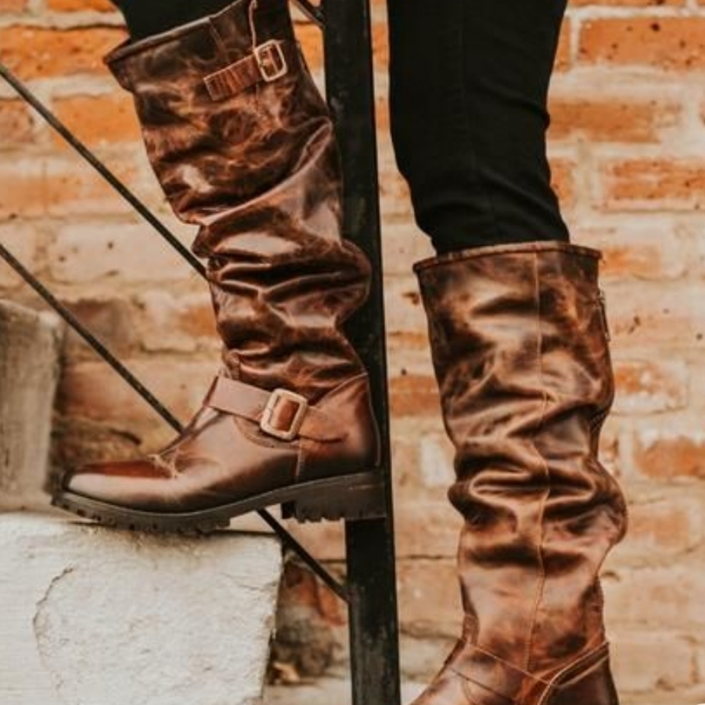 Freebird by Steven battle boot in cognac